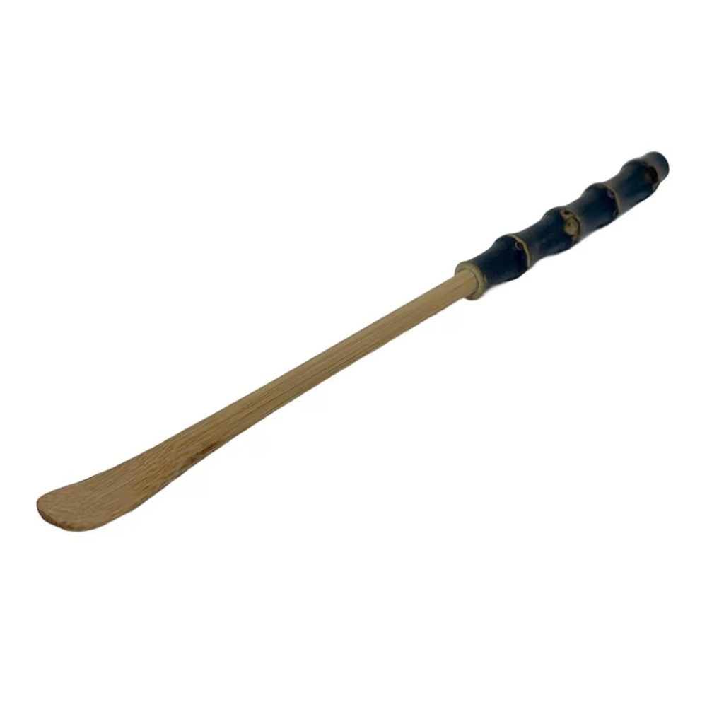 Handmade Bamboo Long Handle Teaspoon Set 7.2” Black Chinese Style NEW in Box 🍵🥄🌿 - Picture 6 of 8